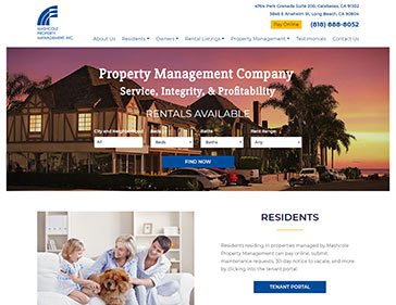Mashcole Property Management website
