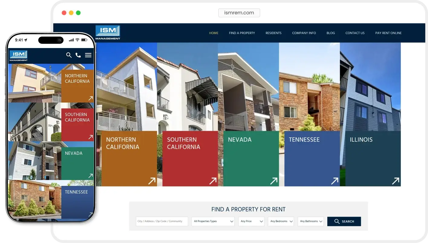 ISM Management website analytics preview