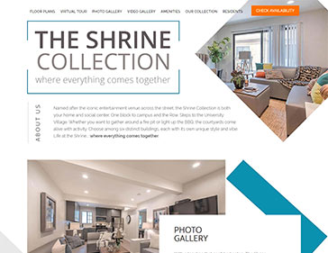 The Shrine Collection website