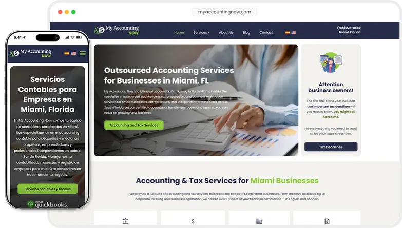 My Accounting Now website preview