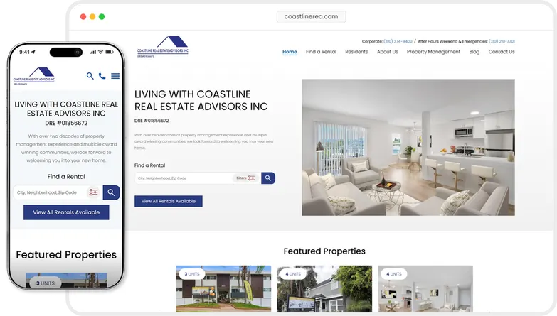 Coastline Real Estate Advisors Inc website preview