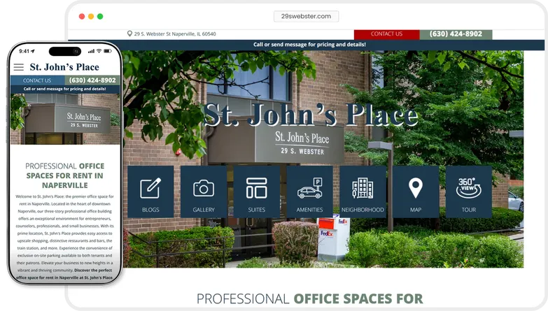 St. John's Place website preview