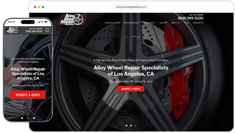 Alloy Wheel Repair Specialists website preview