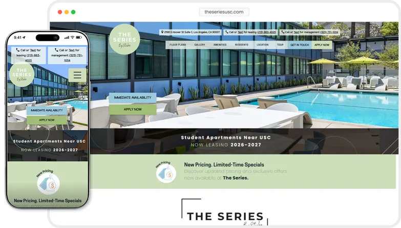 The Series website preview